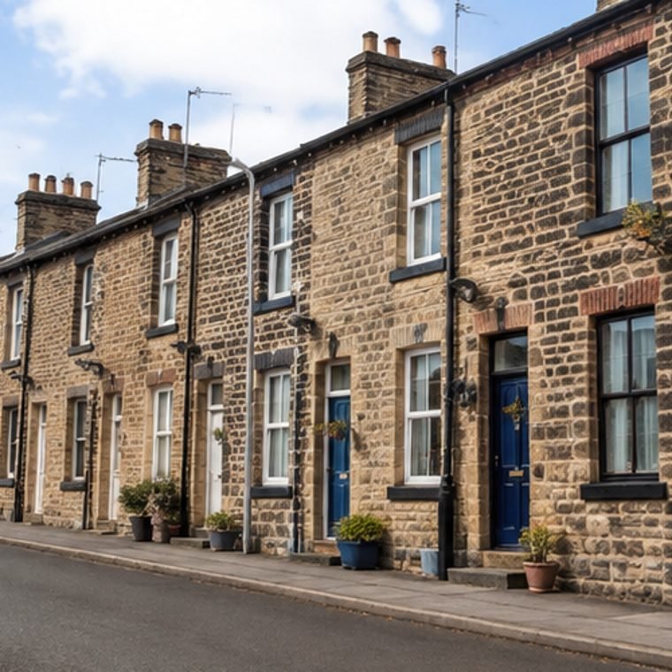 Terraced British houses